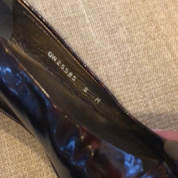 Stuart Weitzman Tortoise Shell Leather Wedge Flats 8M - Picture 8 of 9